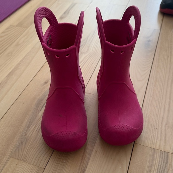 CROCS Other - Crocs Pink Boots Size 9